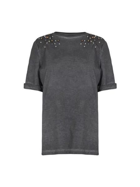 Golf golf koszulka Souvenir z kamieniami niebieska