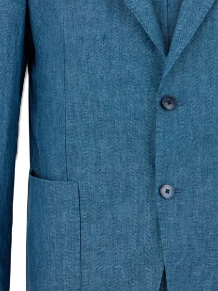 Sacou Brooks Brothers cu model herringbone albastru