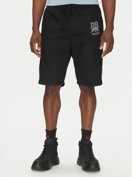 HUGO Pantaloni scurți sport Garlio negru