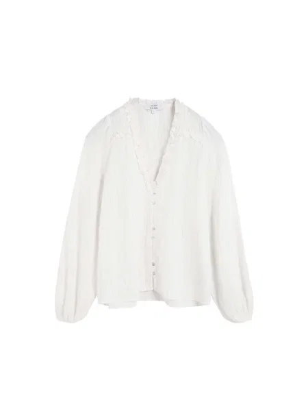 Scalpers Bluză Lurex murdar alb