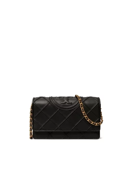 Naszyjnik Tory Burch skórzany czarny