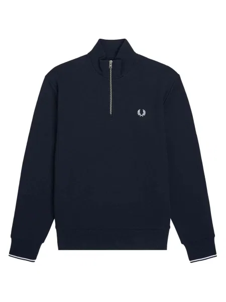 Mikina Fred Perry na polovičný zips modrá