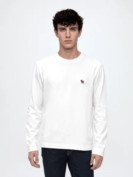Abercrombie & Fitch Tricou alb