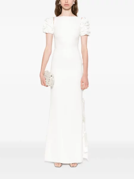 Rochie Silk Love & Lace de mătase de costum alb