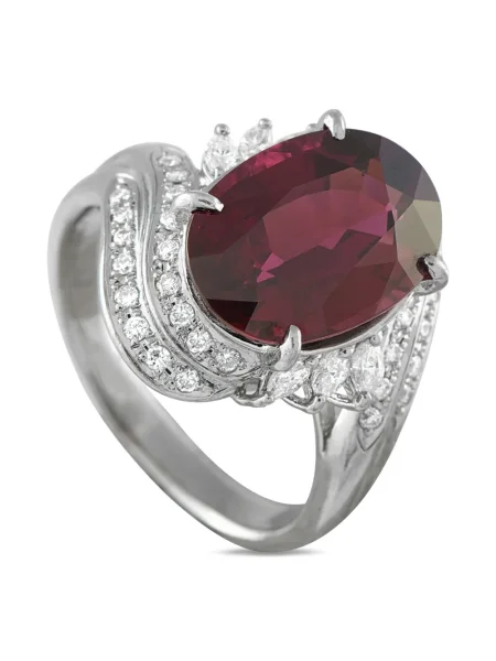 Inel Lb Exclusive cu garnet argintiu