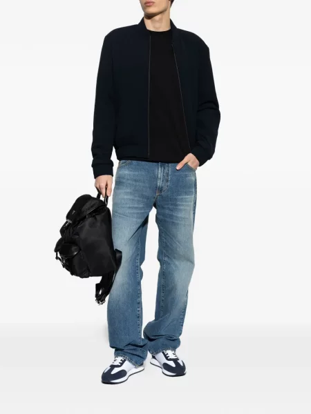 Geacă bomber Emporio Armani albastru