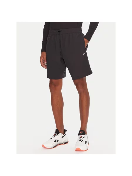 Reebok Αθλητικό σορτς Regular Fit μαύρο