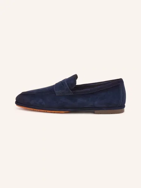 Santoni Mokasyny Carlo blau