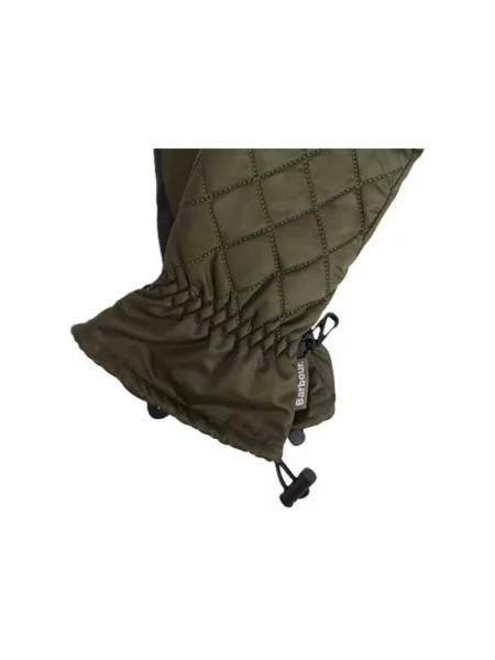 Lniane rękawiczki Barbour zielone