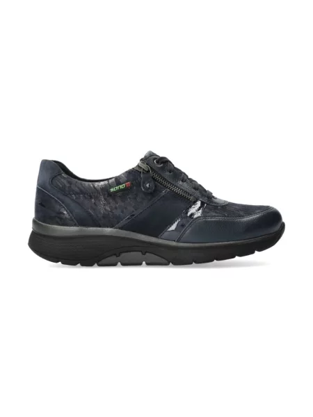 Sneakersy Mephisto zamszowe eleganckie niebieskie