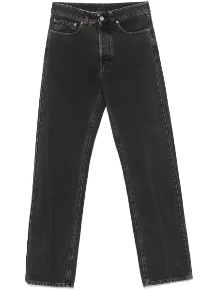 Blugi drepți Mm6 Maison Margiela negru