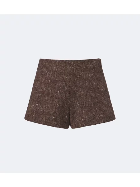 Pantaloni scurți Ralph Lauren Collection de lână maro