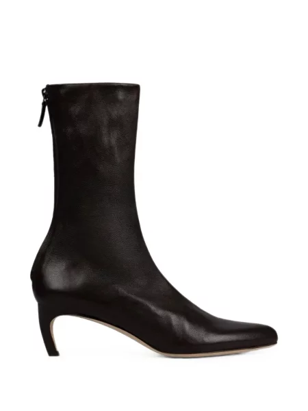 Botine Victoria Beckham din piele maro