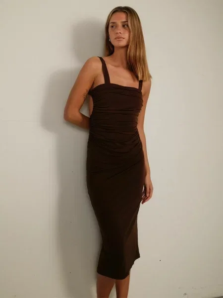 ITS MAY Rochie Lunetta închis maro