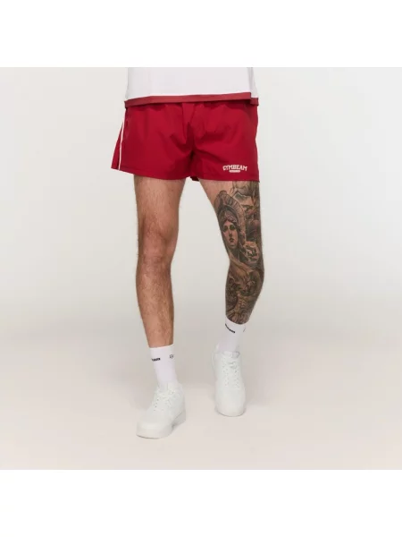 Szorty fitness oversize z Varsity czerwone