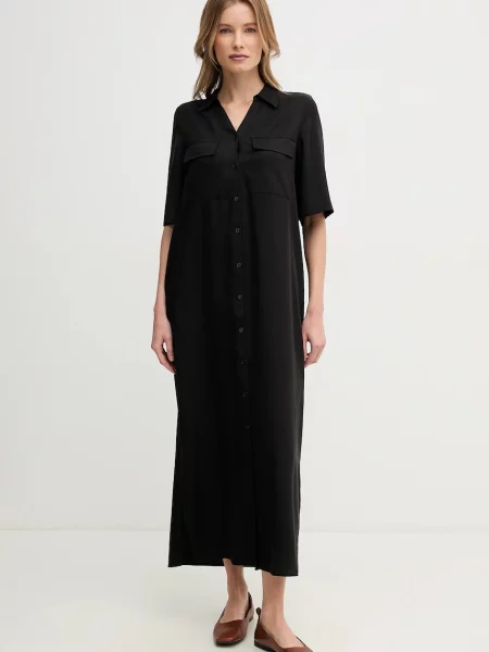 Mos Mosh rochie maxi drept negru