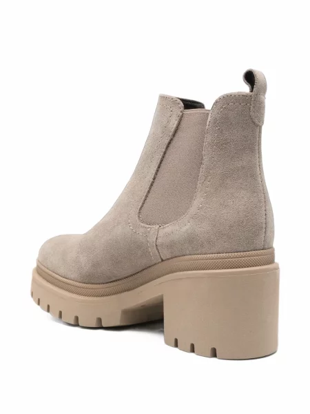 Cizme scurte Tamaris din piele de căprioară chunky