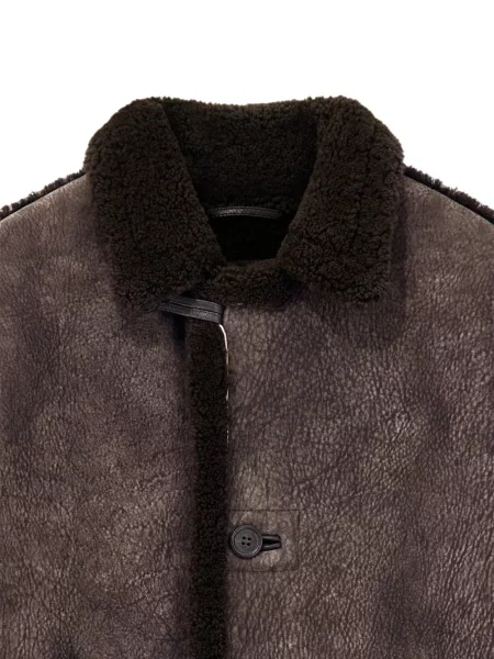 Geanta de piele Giorgio Armani maro