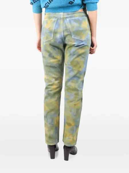 Pantaloni Ulla Johnson cu imagine verde