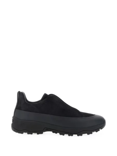 Sneakerși Zegna din piele de căprioară albastru