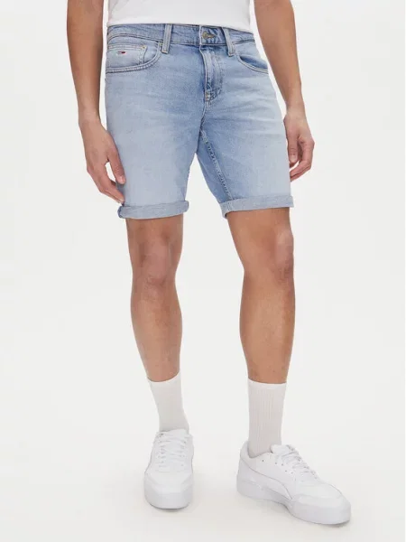 Tommy Jeans Džínové šortky Scanton modrá