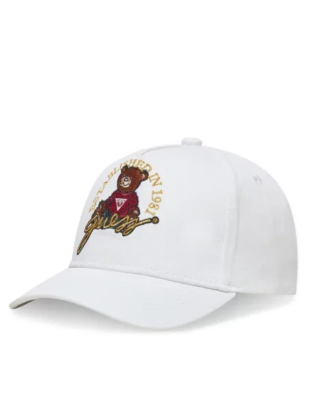 Guess Καπέλο Jockey λευκό