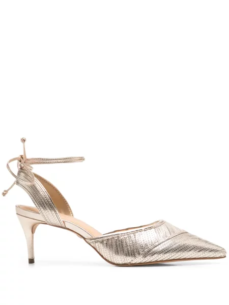 Kožené lodičky Carrano zlaté