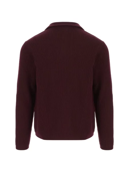 Πλεκτό polo Emporio Armani κόκκινο