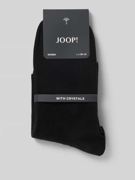 Skarpety z obszyciem z kamieni stras Joop! Collection czarne