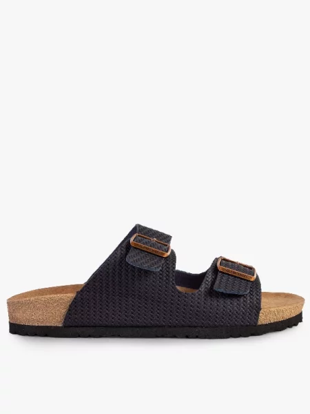 Шльопанці Grunwald екошкіра синій