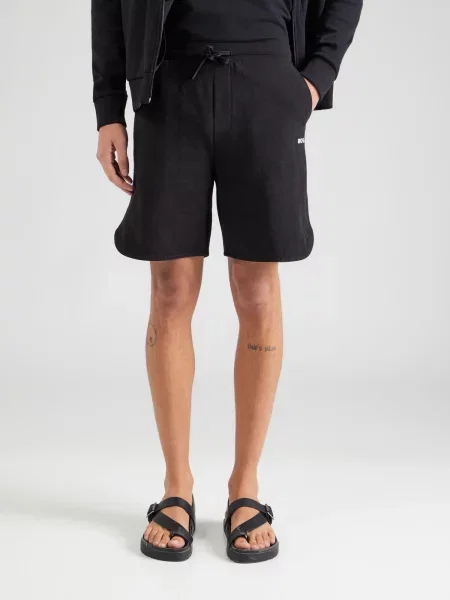 BOSS Pantaloni Member' negru
