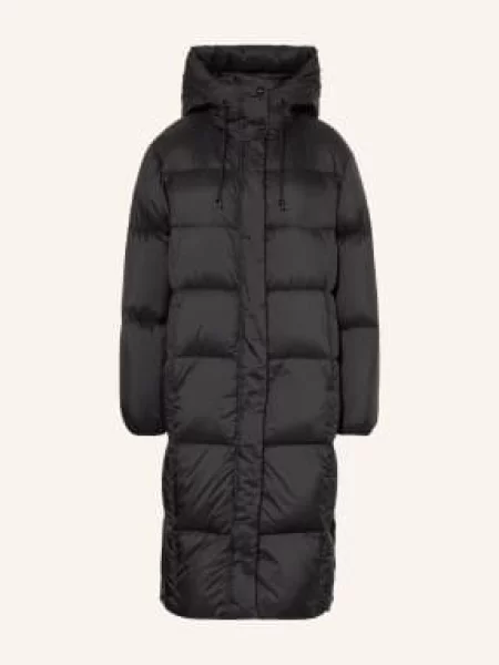 Hugo Puchowy Płaszcz Fini schwarz czarny