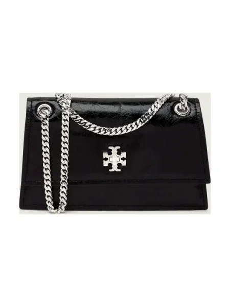 Geanta de piele Tory Burch din piele negru