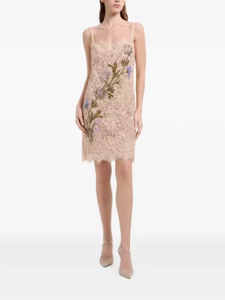 Rochie mini Elie Saab cu model floral din dantelă