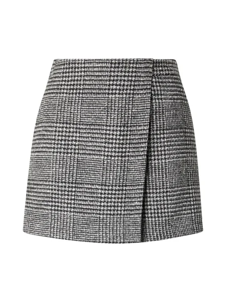 ABOUT YOU Fustă Darja gri metalic alb