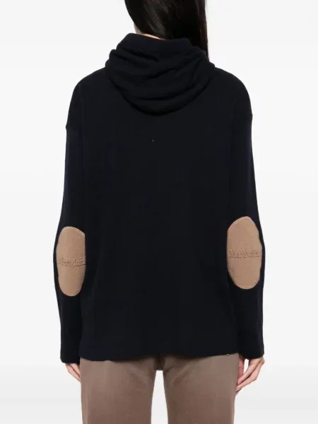 Hanorac cu glugă 's Max Mara de lână albastru