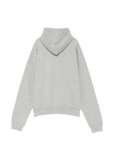 Hoodie Kimhekim με μοτίβο καρδιά μπαλωμένο γκρι