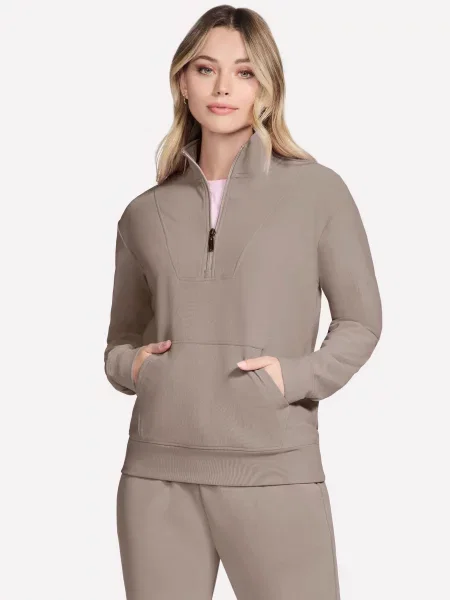 Світшот Skechers поліестер/спандекс коричневий