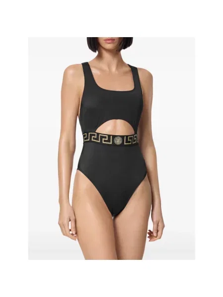 Stroj jednoczęściowy Versace czarny