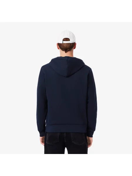 Lacoste Bluza Z Kapturem Z Blokadą Koloru Classic Fit granatowa
