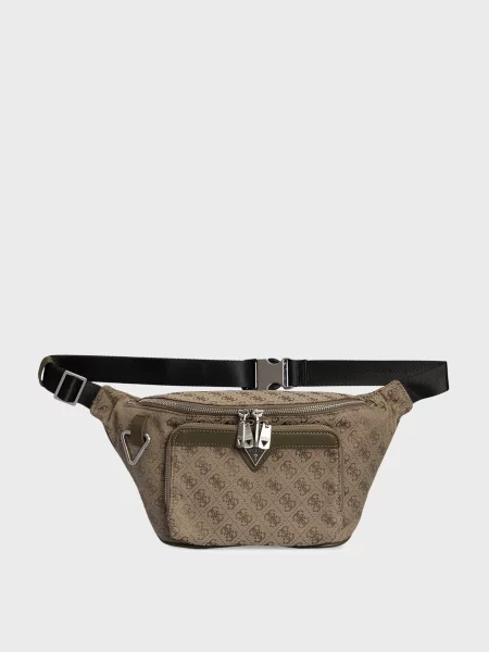 Поясна сумка Guess сіра