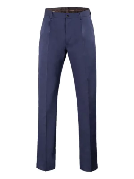 Pantaloni Moorer plisate albastru