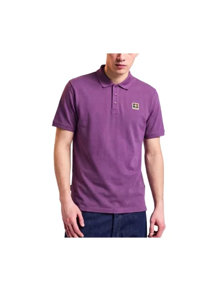 Koszulka polo Aquascutum fioletowa