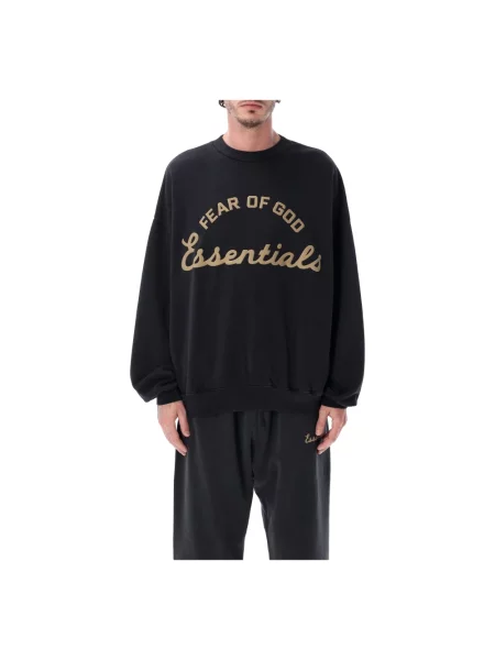 Bluza nierozpinana Fear Of God na siłownię czarna