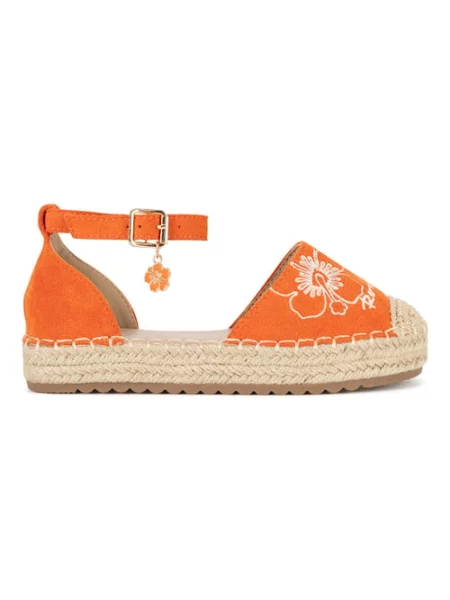 Espadryle pomarańczowe