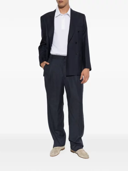 Scurt tricou polo Brioni alb