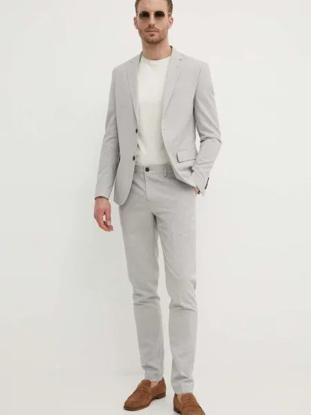 Lindbergh costum barbati neted gri