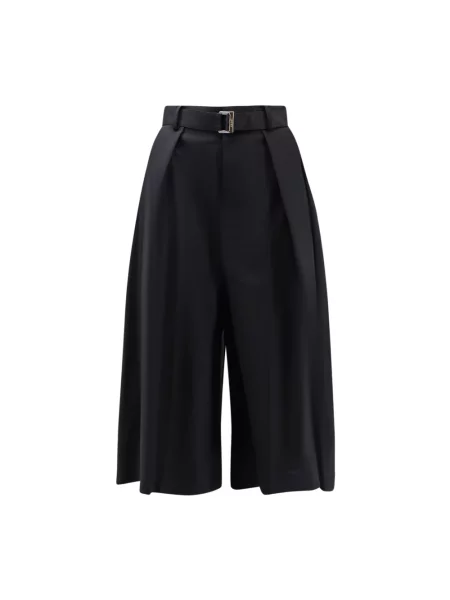 Bermudy Sacai wełniane czarne