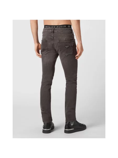 Jeansy straight leg Philipp Plein szare