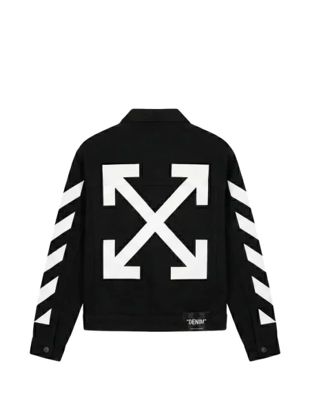 Geacă Off-white cu imagine alb